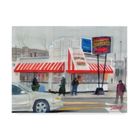 Gregg Degroat 'Smokin Bbq' Canvas Art,14x19